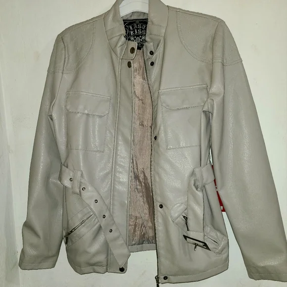 last kiss Jackets Coats Last Kiss Woman Faux Leather Chaket